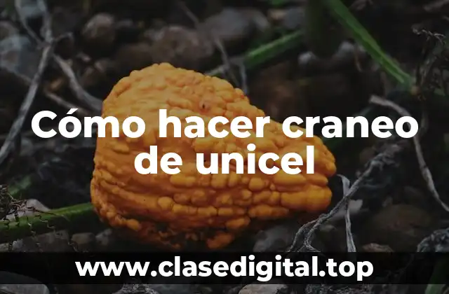 Cómo hacer craneo de unicel