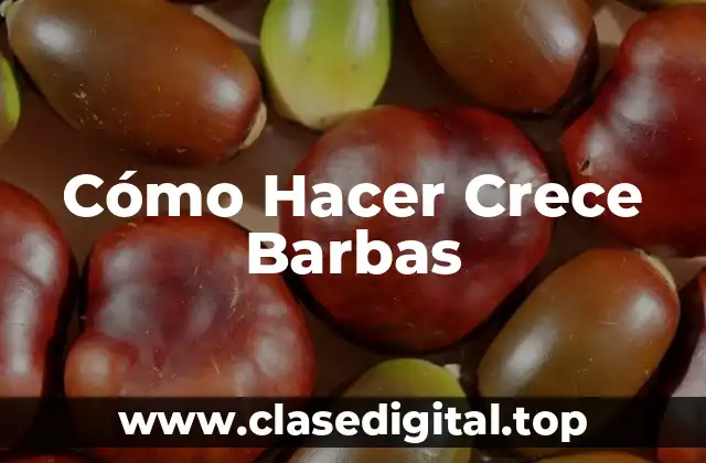 Cómo Hacer Crece Barbas