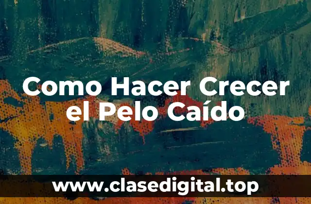 Como Hacer Crecer el Pelo Caído