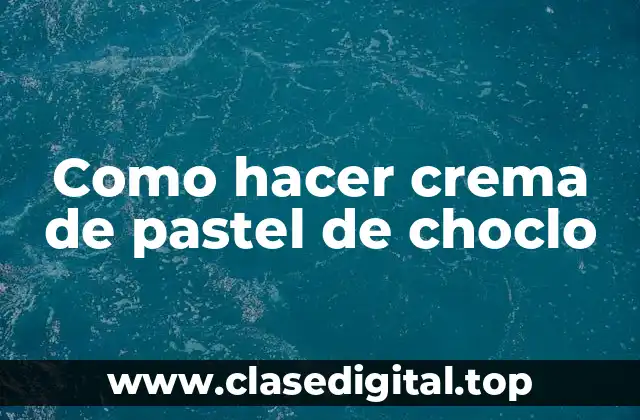 Como hacer crema de pastel de choclo