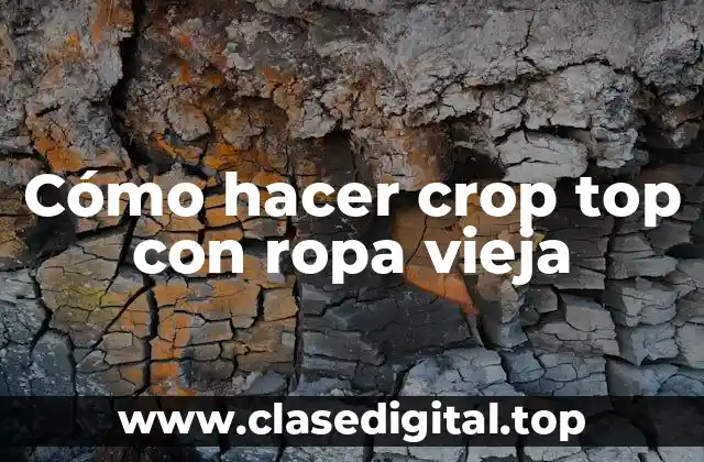 Cómo hacer crop top con ropa vieja