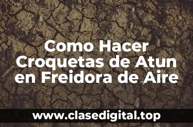 Como Hacer Croquetas de Atun en Freidora de Aire