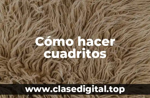 ¿Qué son los cuadritos?