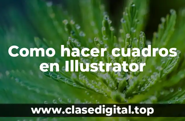Como hacer cuadros en Illustrator