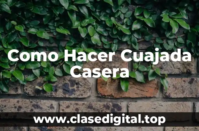 ¿Qué es la Cuajada Casera?