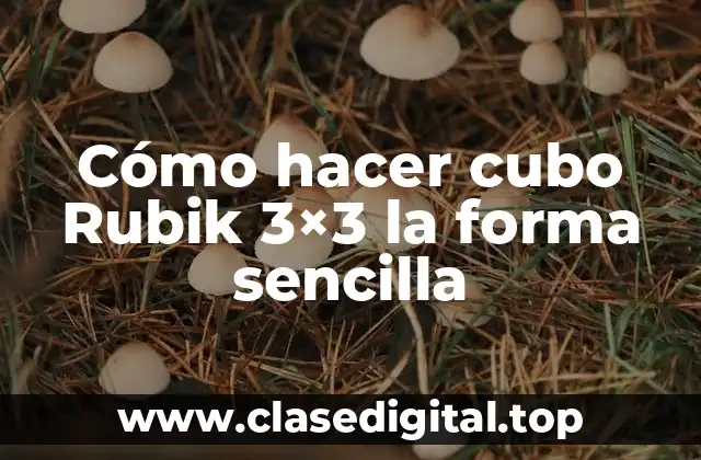¿Qué es el cubo Rubik 3x3 y para qué sirve?