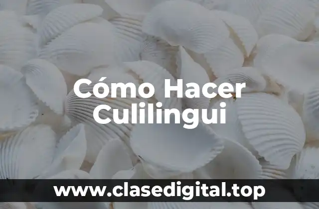 ¿Qué es Culilingui?