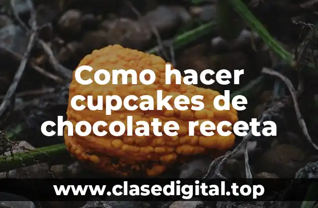 Como hacer cupcakes de chocolate receta
