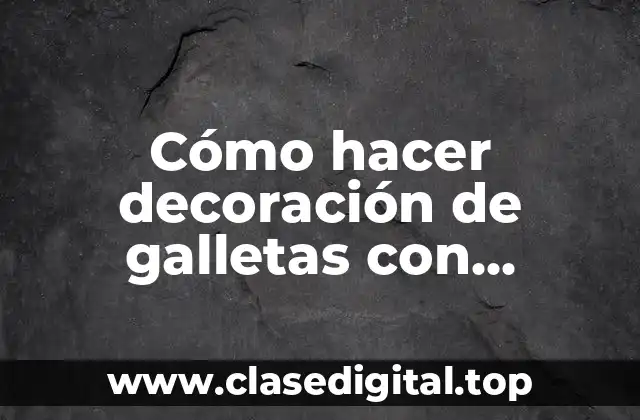 Decoración de galletas con marshmallow