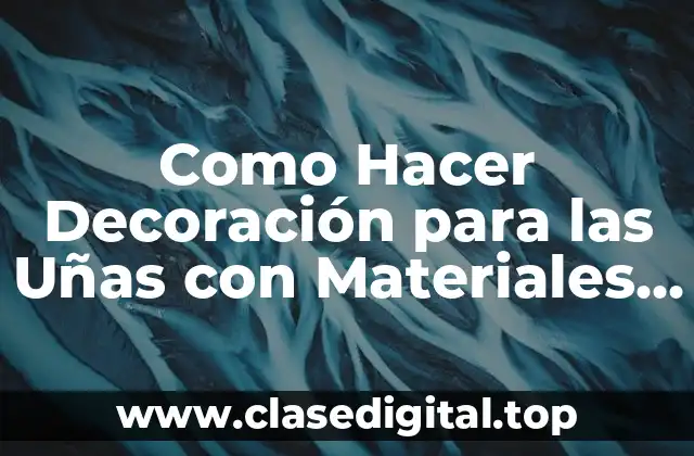 Como Hacer Decoración para las Uñas con Materiales de Escuela