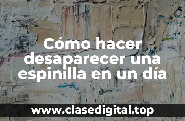 Cómo hacer desaparecer una espinilla en un día