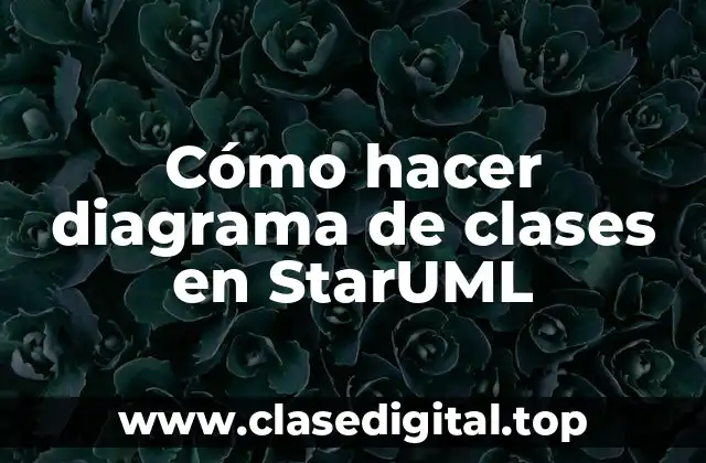 Cómo hacer diagrama de clases en StarUML