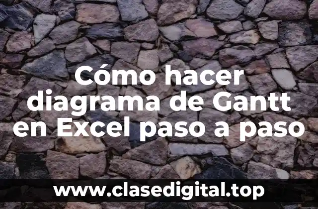 ¿Qué es un diagrama de Gantt y para qué sirve?