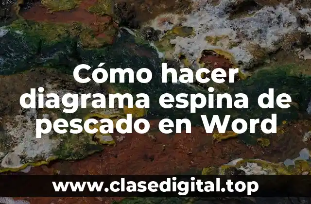 Cómo hacer diagrama espina de pescado en Word