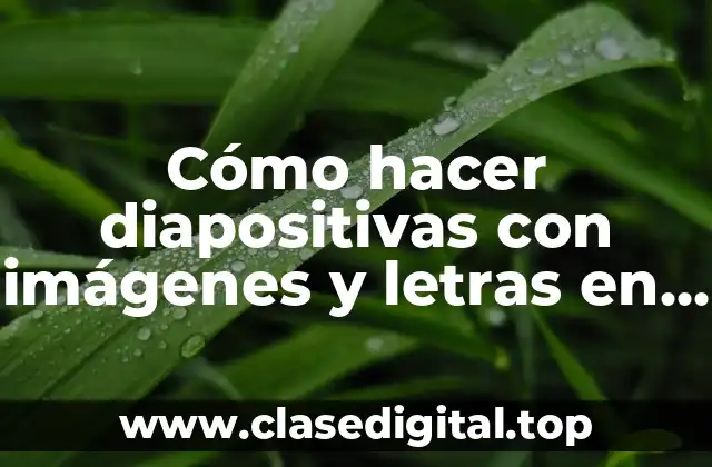 Cómo hacer diapositivas con imágenes y letras en Word