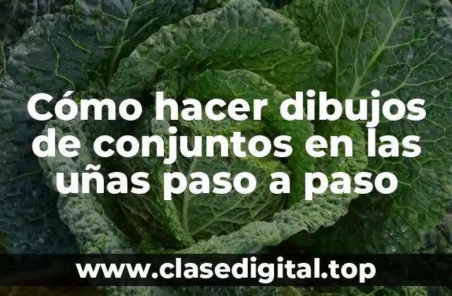 Cómo hacer dibujos de conjuntos en las uñas paso a paso