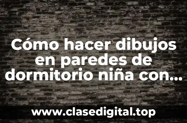 Cómo hacer dibujos en paredes de dormitorio niña con Sprite