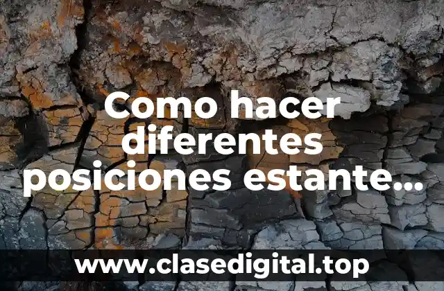 Como hacer diferentes posiciones estante de madera