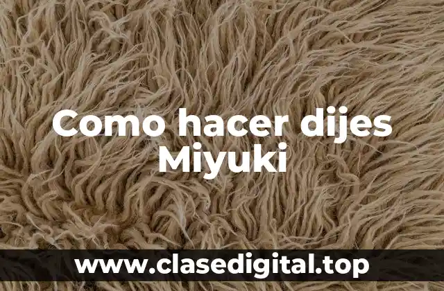 Como hacer dijes Miyuki