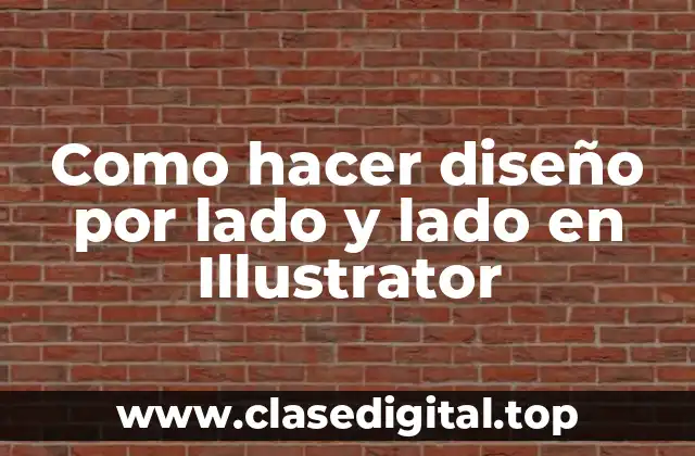 Como hacer diseño por lado y lado en Illustrator