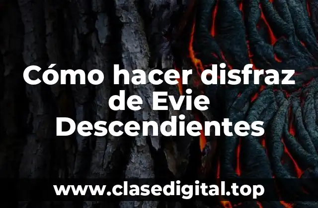 Cómo hacer disfraz de Evie Descendientes