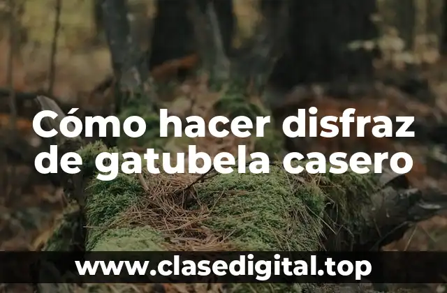 Cómo hacer disfraz de gatubela casero
