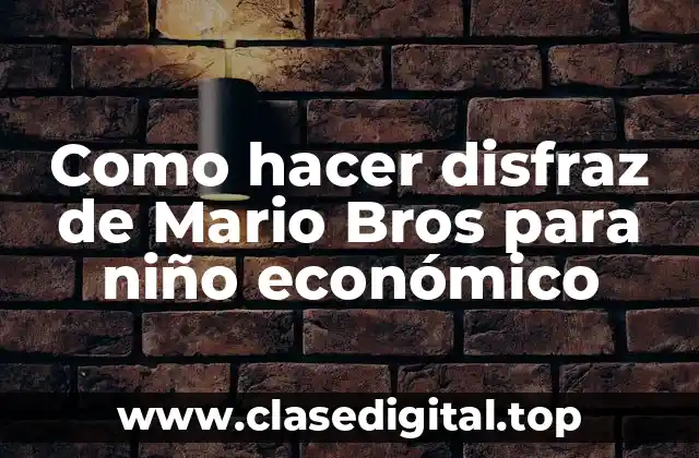 Disfraz de Mario Bros para niños: ¿Qué es y para qué sirve?