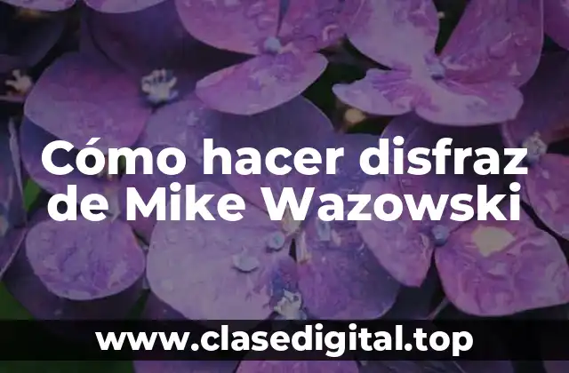 Cómo hacer disfraz de Mike Wazowski