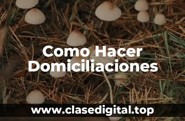 ¿Qué es una Domiciliación y Cómo Funciona?