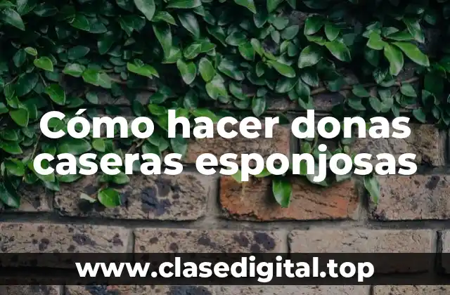 Cómo hacer donas caseras esponjosas