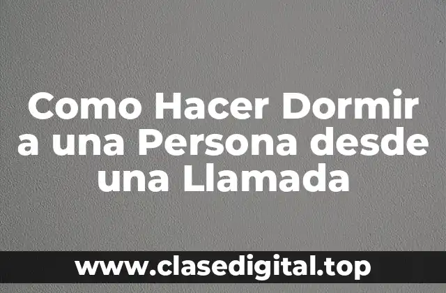¿Qué es la Inducción del Sueño a Distancia?