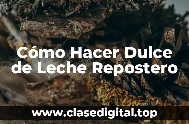 Cómo Hacer Dulce de Leche Repostero