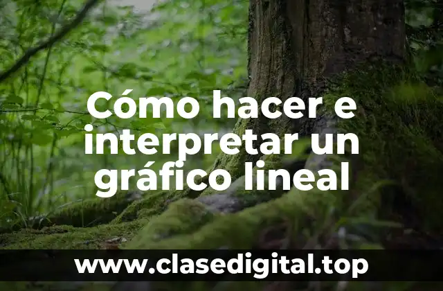 Cómo hacer e interpretar un gráfico lineal
