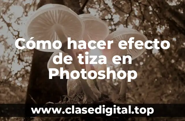 ¿Qué es el efecto de tiza en Photoshop?