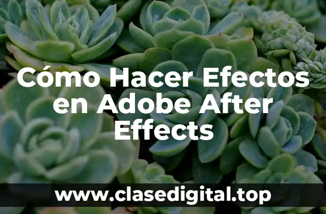 ¿Qué es Adobe After Effects y Para Qué Sirve?