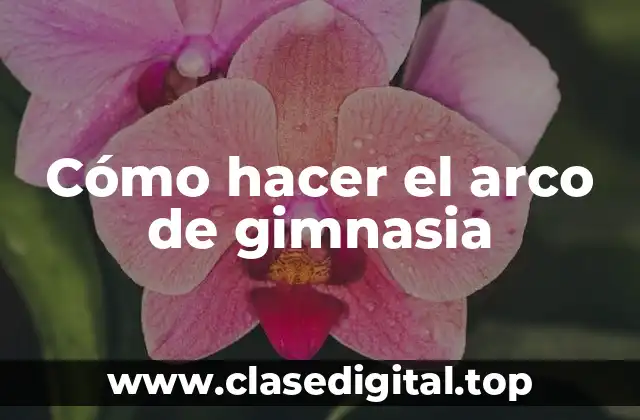 Cómo hacer el arco de gimnasia