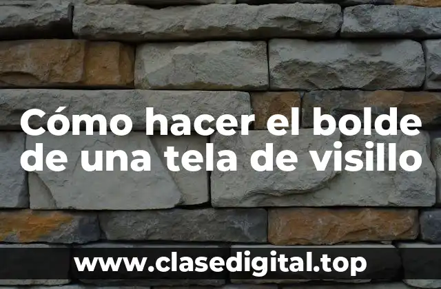 Cómo hacer el bolde de una tela de visillo