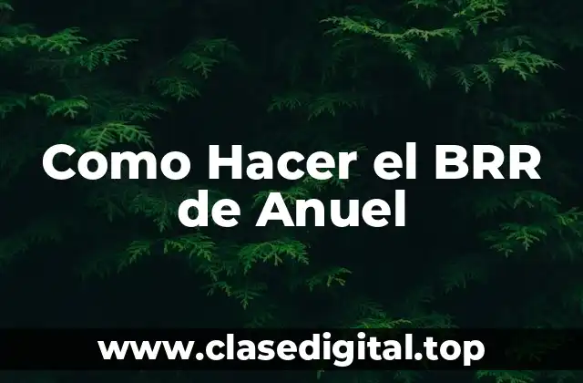 Como Hacer el BRR de Anuel