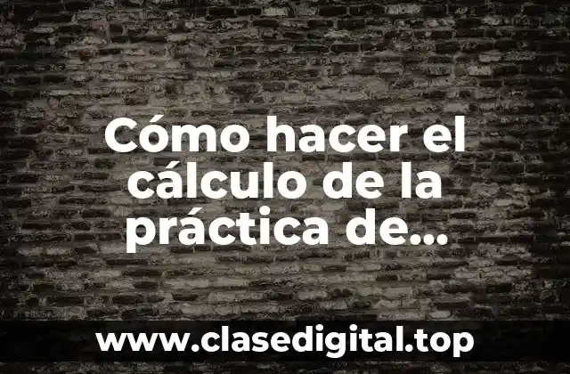 Cómo hacer el cálculo de la práctica de Nouryoku Shiken