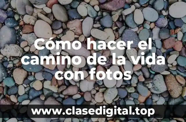 Cómo hacer el camino de la vida con fotos