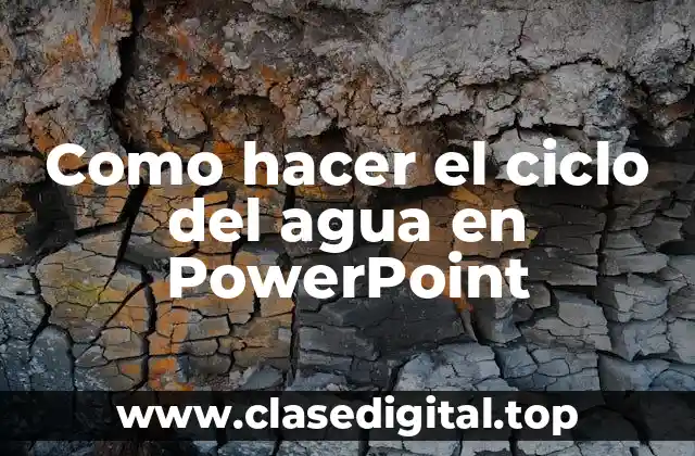 El ciclo del agua en PowerPoint
