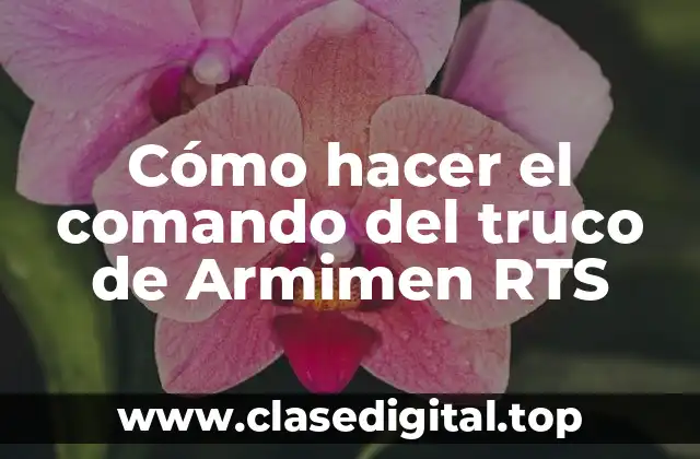 Cómo hacer el comando del truco de Armimen RTS