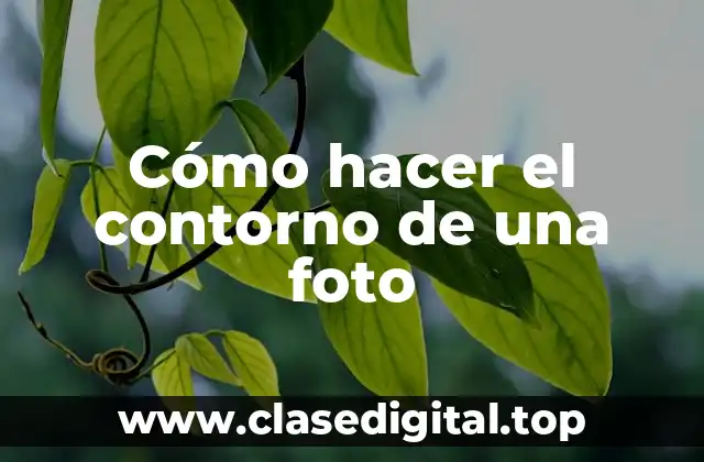 Cómo hacer el contorno de una foto