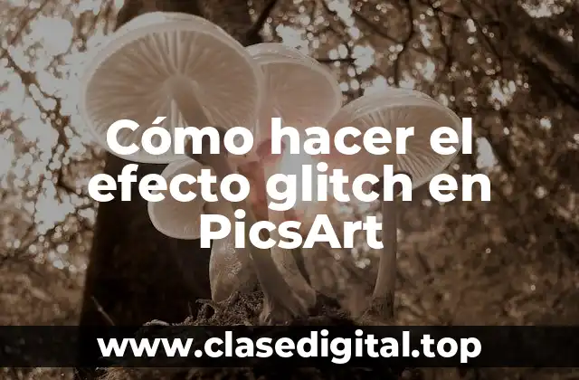 Cómo hacer el efecto glitch en PicsArt