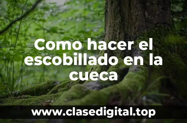 Como hacer el escobillado en la cueca