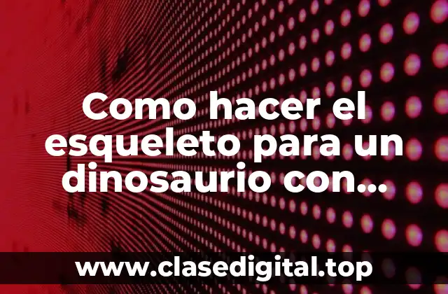 El esqueleto de un dinosaurio con globos