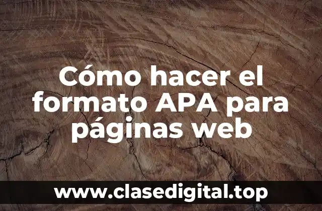 ¿Qué es el formato APA y para qué sirve?