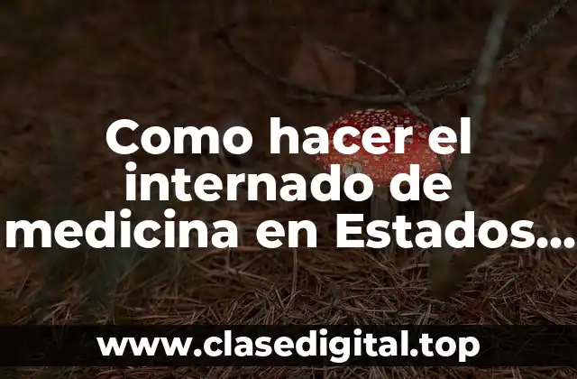 Como hacer el internado de medicina en Estados Unidos