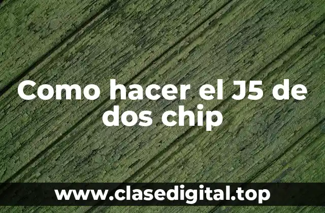 Como hacer el J5 de dos chip