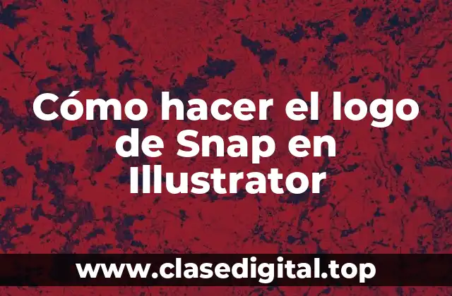 Cómo hacer el logo de Snap en Illustrator